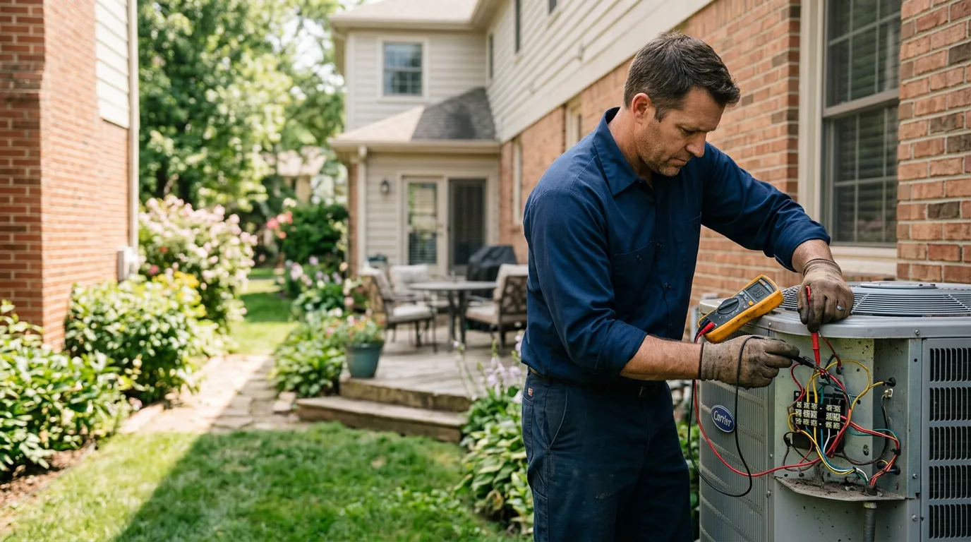 HVAC technician working near Kirbyville, TX